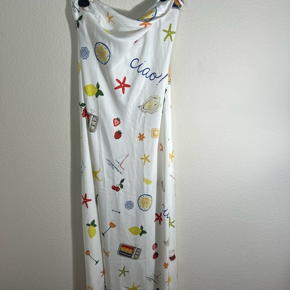 Size XL For Love & Lemons Carla Strapless Maxi Dress - Picture 6 of 9